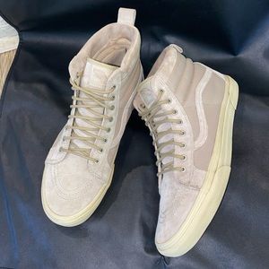 Suede and canvas high top Vans